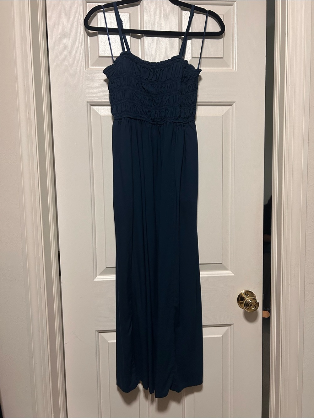 Old Navy Navy Smocked Bodice Maxi Dress